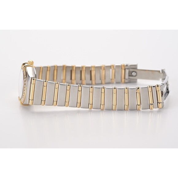OMEGA Constellation 18k Gold MOP Diamond Dial & Bezel Full Bar 23mm Ladies Watch - Picture 9 of 13